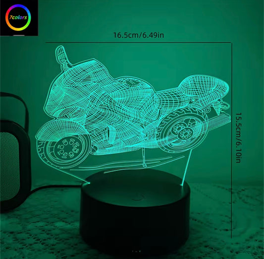 3D LED Illusion Night Lamp – 7 Color Changing Difference Design for Kids & Home
