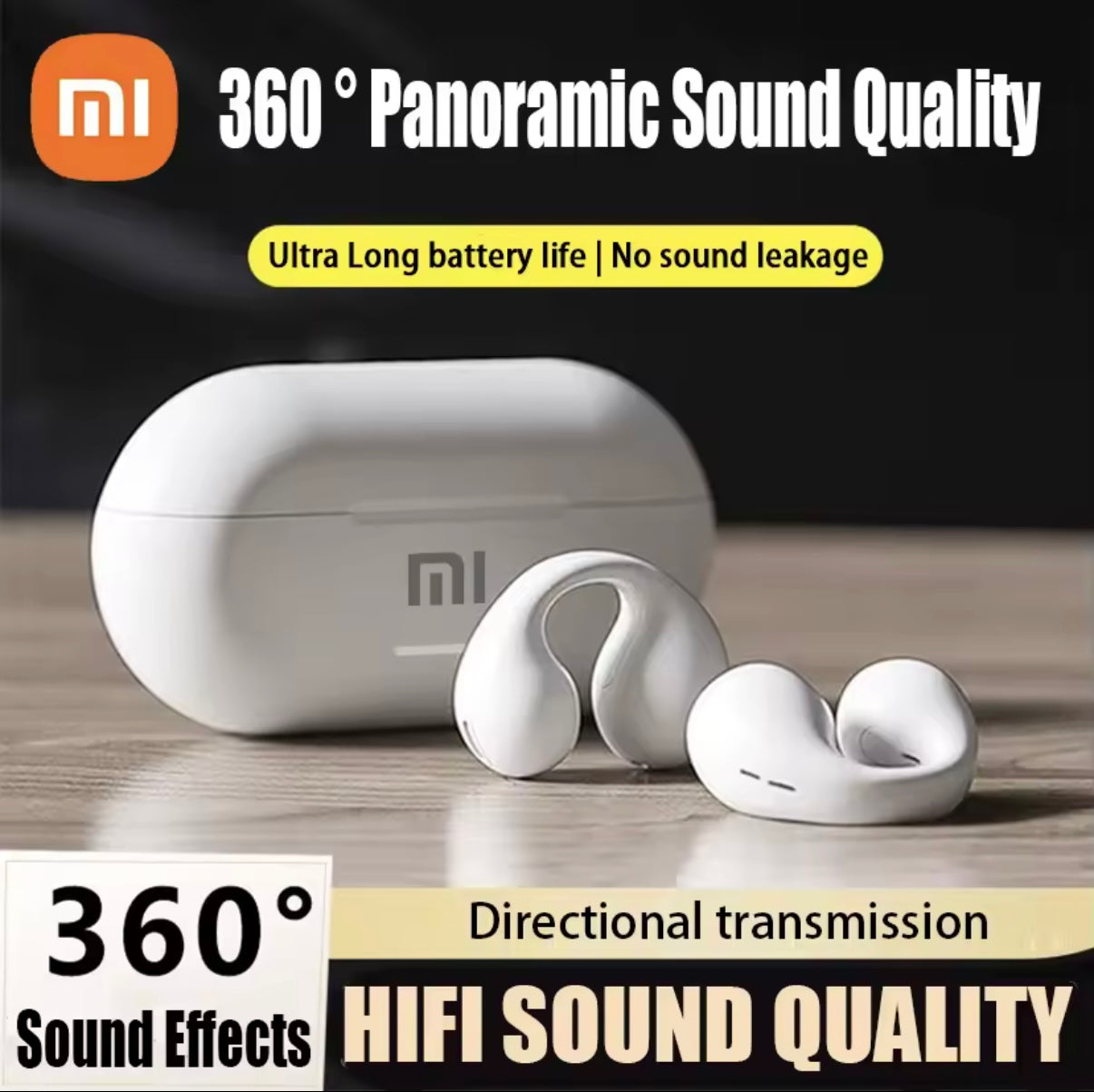 Xiaomi T7500 Bone Conduction Bluetooth Earphones – Waterproof Sports Headset with Mic