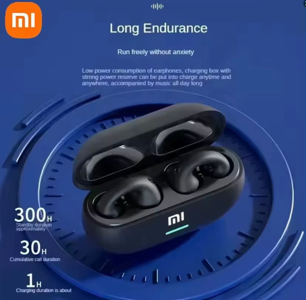 Xiaomi T7500 Bone Conduction Bluetooth Earphones – Waterproof Sports Headset with Mic